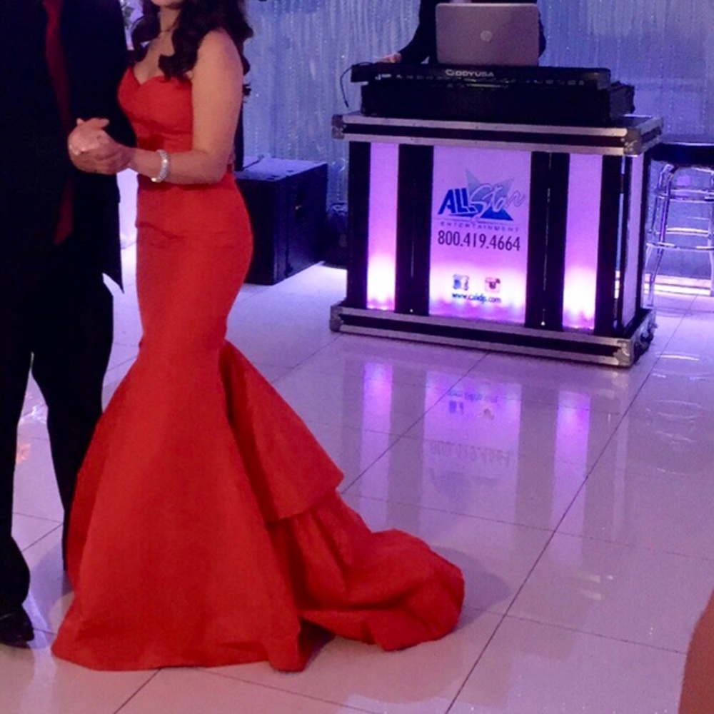Custom Designed Red Gown